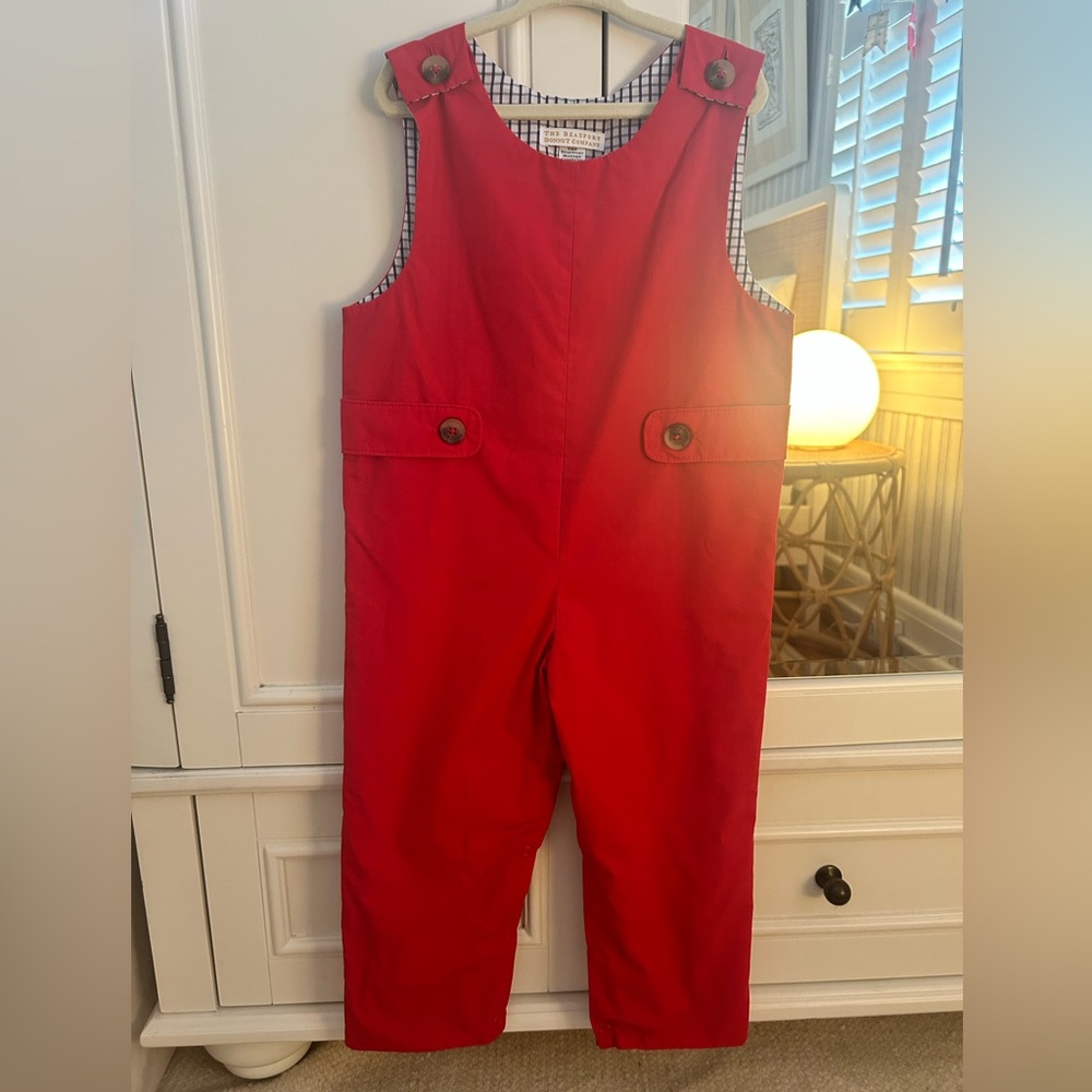 The Beaufort Bonnet Company Vibrant Red Jumpsuit